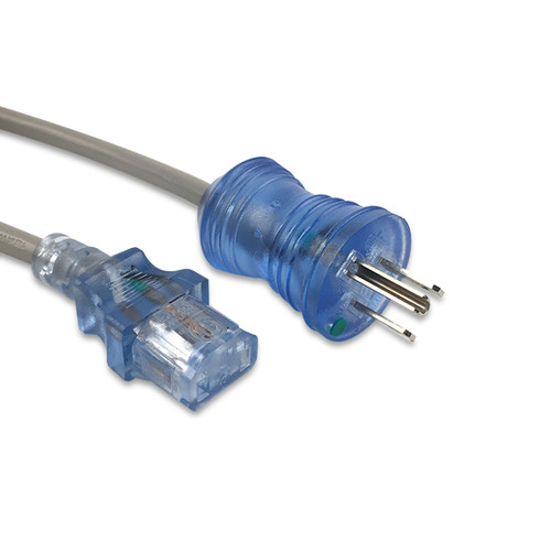 Hospital Grade Power Cord, 10 ft, 10A/18AWG