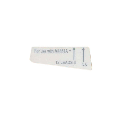 M4851A+ ECG Block Lead Label, 5 pcs - 453564052501
