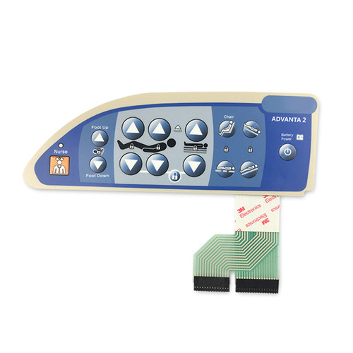 Hillrom Advanta 2 Med Surg Bed Compatible Control Panel, Caregiver, Left - 155461