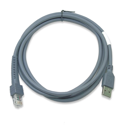 STERIS Compatible Barcode Scanner Cable, 6.5ft, Black, No Anti-interference Magnetic Ring