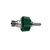 DISS 1240 Body Adaptor x 1/4" Hose Barb with Hand Grip Collar, O2