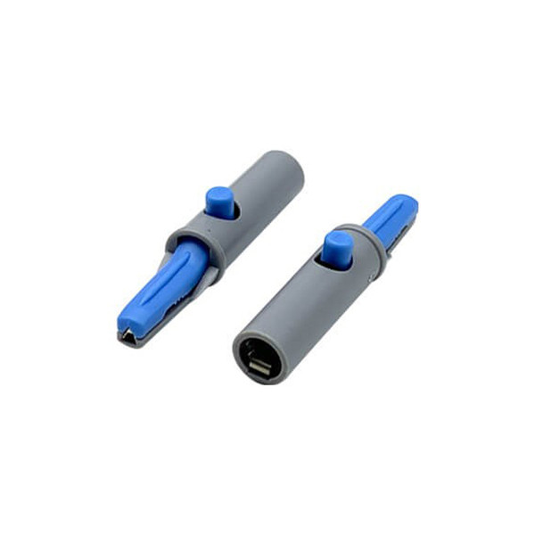 Alligator Electrode Adapter - Blue (10/pkg) - 3mm