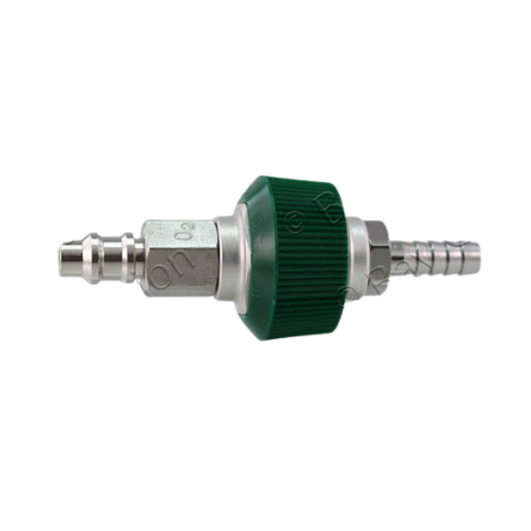 Puritan Male Quick-Connect x 1/4" Hose Barb, O2