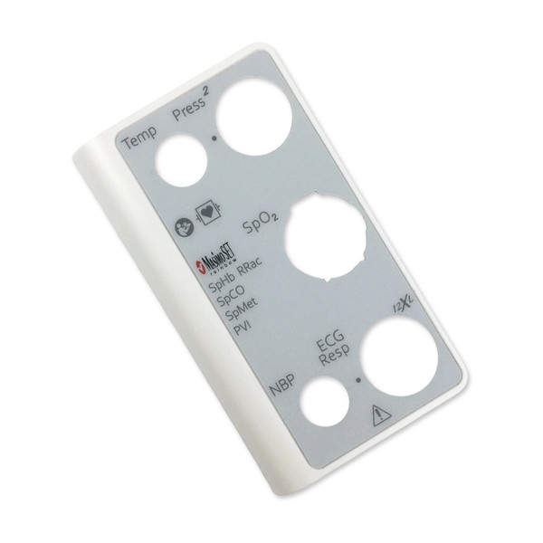 Front Bezel with Texture Temp/IBP/Masimo Rainbow SET SpO2/ECG Resp/NBP
Compatible with Philips 867036 MMX Module