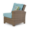 Kokomo Outdoor Wicker Right Facing Arm Chair in Oyster Grey