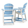 Oceanside Outdoor Poly Lumber Adirondack Counter Height Settee with Table (Alternate View)