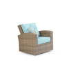 Kokomo Outdoor Wicker Swivel Glider in Oyster Grey