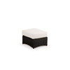 Maldives Outdoor Wicker Rectangle Ottoman in Clove Weave, Alternate View