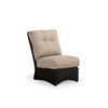 Maldives Outdoor Wicker Armless Chair in Clove Weave