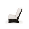 Maldives Outdoor Wicker Armless Chair in Clove Weave, Alternate View