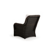 Maldives Outdoor Wicker Right Facing Arm Chair in Clove Weave, Alternate View