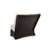 Maldives Outdoor Wicker 45 Degree Wedge Chair in Clove Weave, Alternate View