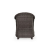 Sanibel Outdoor Wicker Dining Chair in Peppercorn