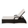 Maldives Outdoor Wicker Chaise Lounge in Clove Weave, Alternate View