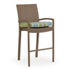 Kokomo Outdoor Wicker Bar Height Stool in Oyster Grey