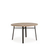 Madeira Outdoor PoliSoul Top 48" Round Dining Table in Midnight