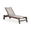 Maui Outdoor PoliSoul™ Sling Chaise Lounge in Vintage Walnut