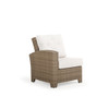 Kokomo Outdoor Wicker Left Facing Arm Reclining Chair in Oyster Grey