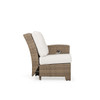 Kokomo Outdoor Wicker Right Facing Arm Reclining Chair in Oyster Grey