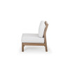 Maui Outdoor PoliSoul™ Armless Chair in Weathered Teak