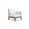 Maui Outdoor PoliSoul™ Right Facing Arm Chair in Weathered Teak