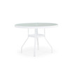 Aluminum 42" Round Dining Table in River White