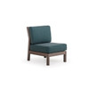 Maui Outdoor PoliSoul™ Armless Chair in Vintage Walnut