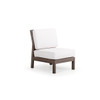 Maui Outdoor PoliSoul™ Armless Chair in Vintage Walnut