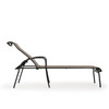 Madeira Outdoor Sling Chaise Lounge in Midnight with Napa Brindle Sling