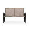 Madeira Outdoor Loveseat in Midnight with Napa Brindle Sling, Alternate View