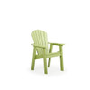 Oceanside Outdoor Poly Lumber Dining Arm Chair in Lime Green