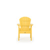 Oceanside Poly Lumber Dining Chair in Yellow, Alternate View