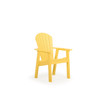 Oceanside Poly Outdoor Dining Arm Chair in  Yellow