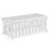 Rattan Cocktail Table, White