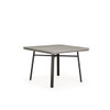 Cabana Outdoor 42" Square Poly Top Dining Table in Charcoal