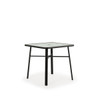Reef Outdoor 36" Square Glass Top Counter Height Table in Midnight