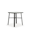 Reef Outdoor 36" Square Glass Top Bar Height Table in Midnight