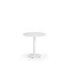 Reef Outdoor 29" Round Aluminum Slat Top Bistro Table in Textured White