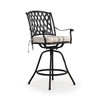 Trellis Outdoor Cast Aluminum Swivel Bar Stool