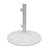 White Aluminum Umbrella Base