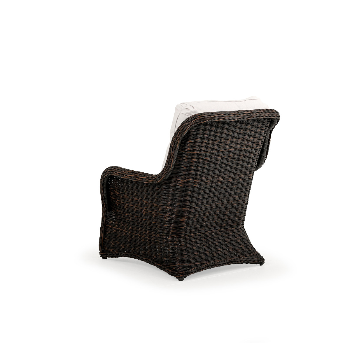 Maldives Outdoor Wicker Lounge Chair in Clove Weave Leaders Furniture