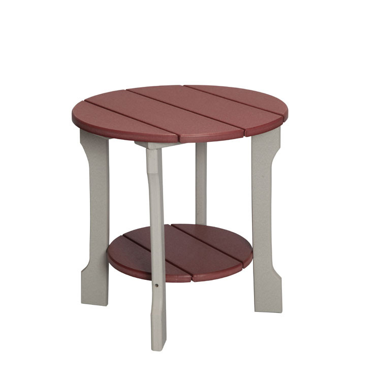 Outdoor Poly Lumber Round Accent Table Leaders Furniture
