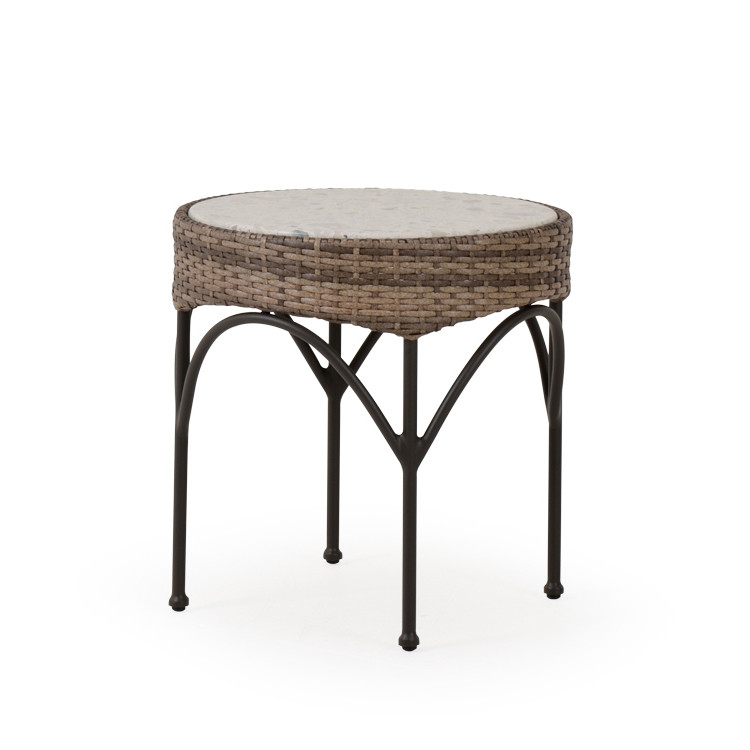 Garden Terrace End Table Stone Top