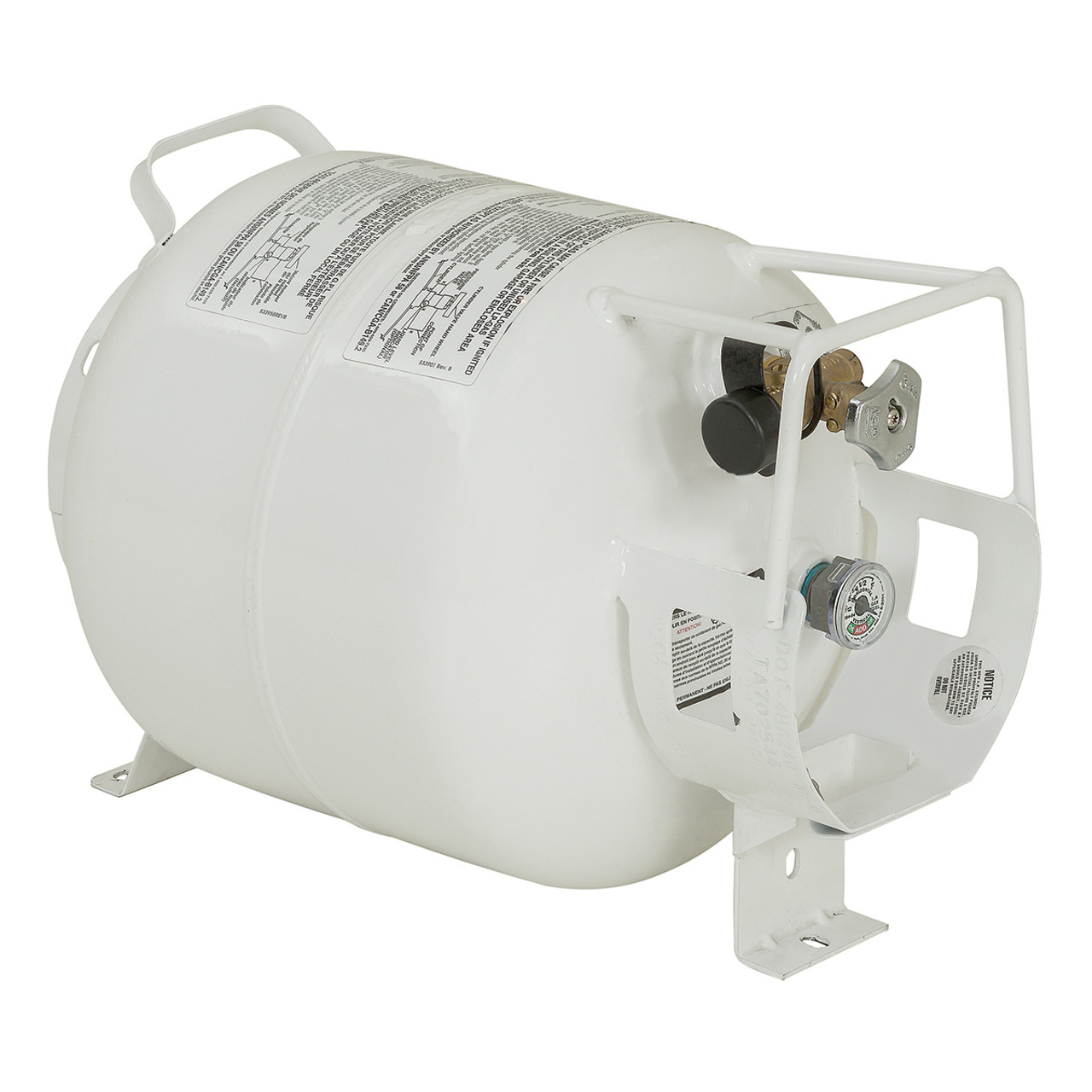 horizontal propane tank for fire pit