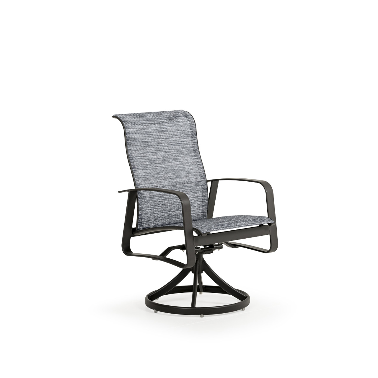 Cabana Outdoor Sling Swivel Tilt Dining Chair