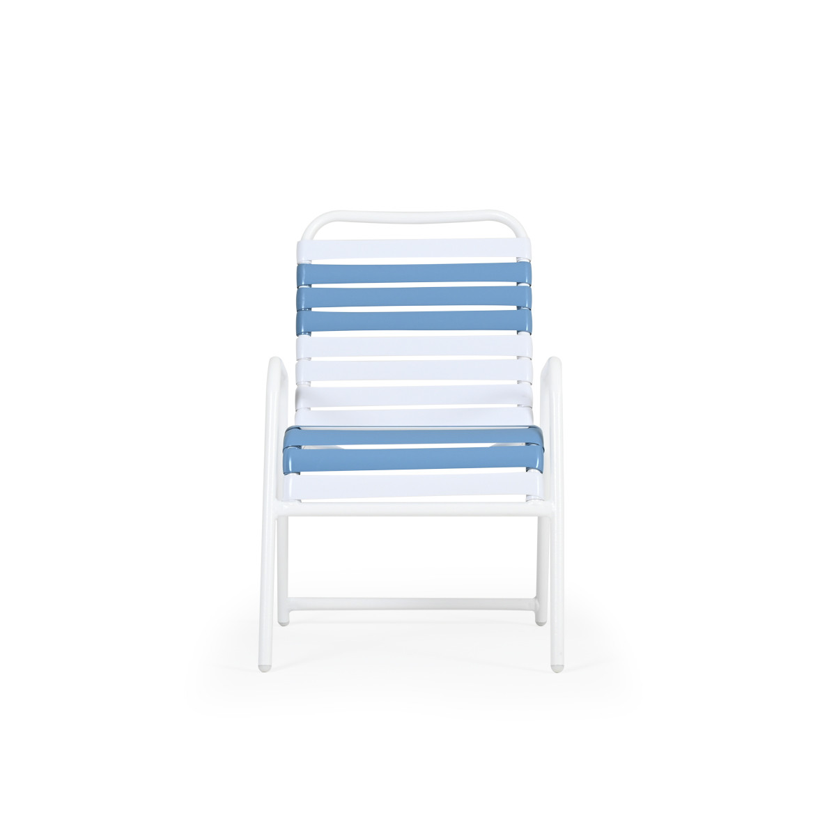 Aluminum Vinyl Strap Dining Chair Leaders Furniture