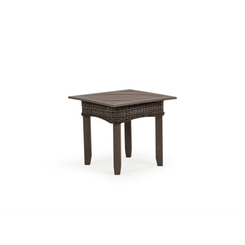 Sanibel Outdoor Wicker End Table in Peppercorn