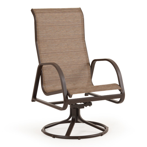 Outer Banks  High Back Sling Swivel Dining Chair