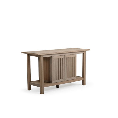 Maui Outdoor PoliSoul™ Console Table in Weathered Teak