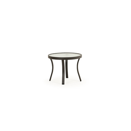 Shoreline 20" Round Glass Top End Table